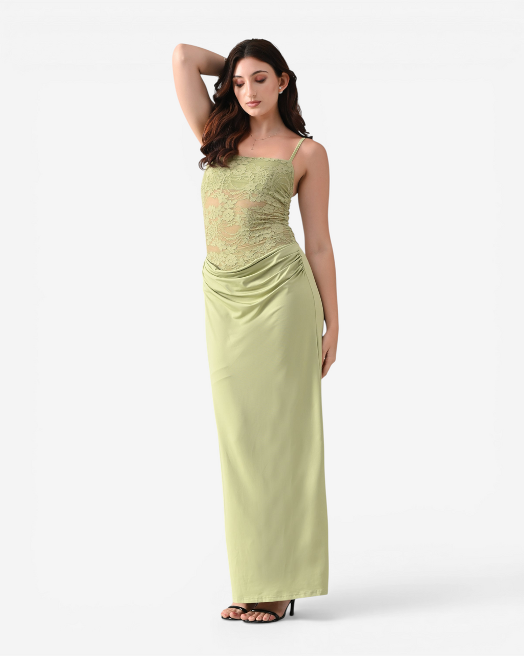 Lace Bodice Maxi Dress