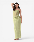 Lace Bodice Maxi Dress