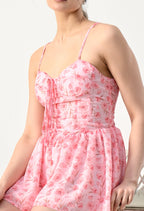 Sweetheart Neckline Mini Dress