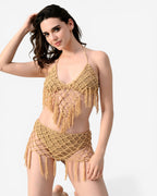 Crochet Fringe bikini Set