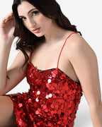 Crimson Glow Dress