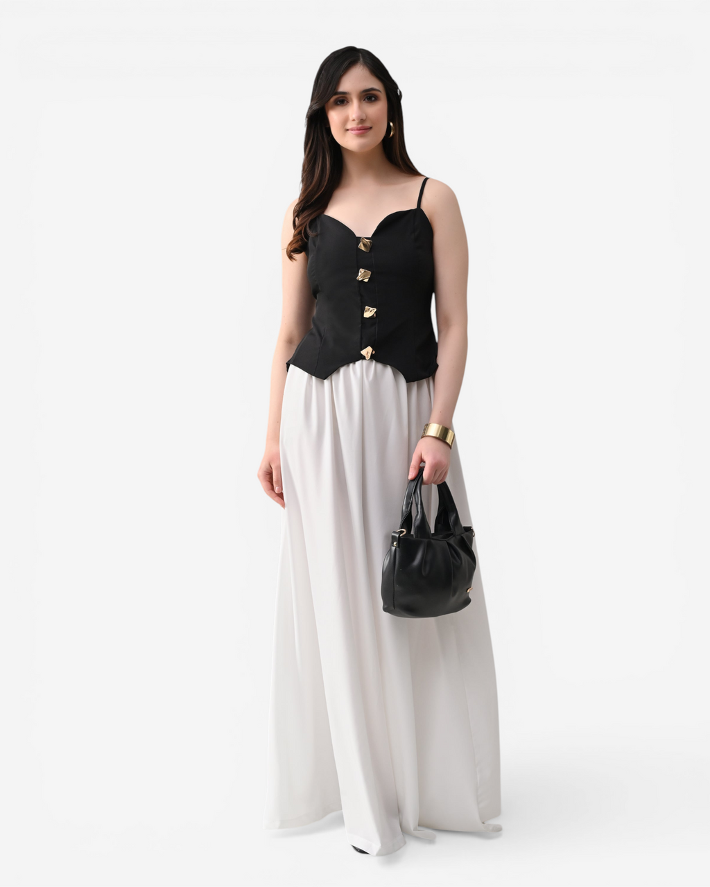 Top & Flared Maxi Skirt Set