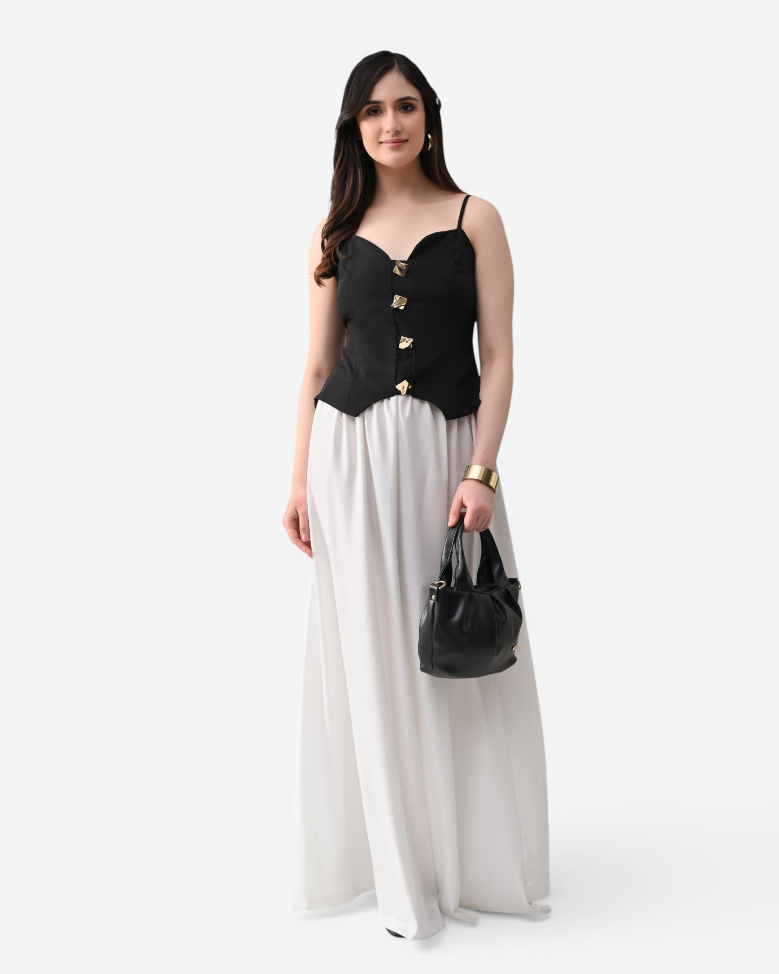 Top & Flared Maxi Skirt Set