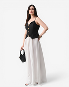 Top & Flared Maxi Skirt Set