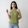 Olive Circe Ruffled Top