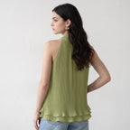 Olive Circe Ruffled Top