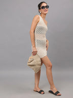 One Shoulder Crochet Cover Up