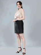 Wrap Front Sleeveless Blouse