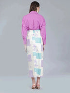 Scribble  Printed Two-Piece Set