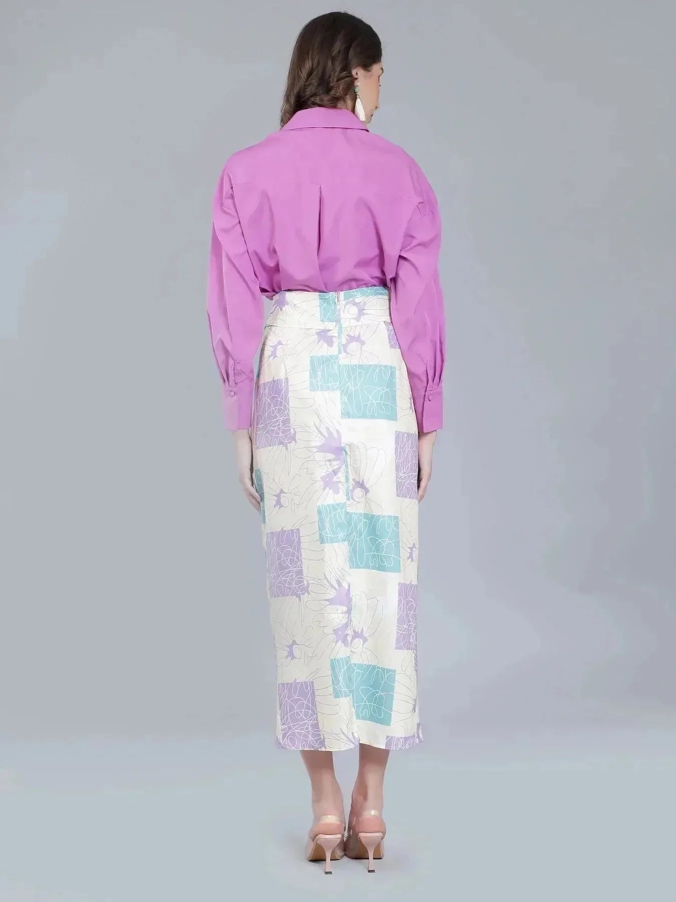 Scribble  Printed Two-Piece Set
