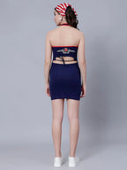 Halter Bodycon Dress With Shirt