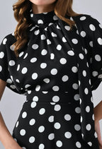 Polka Charm Maxi Dress