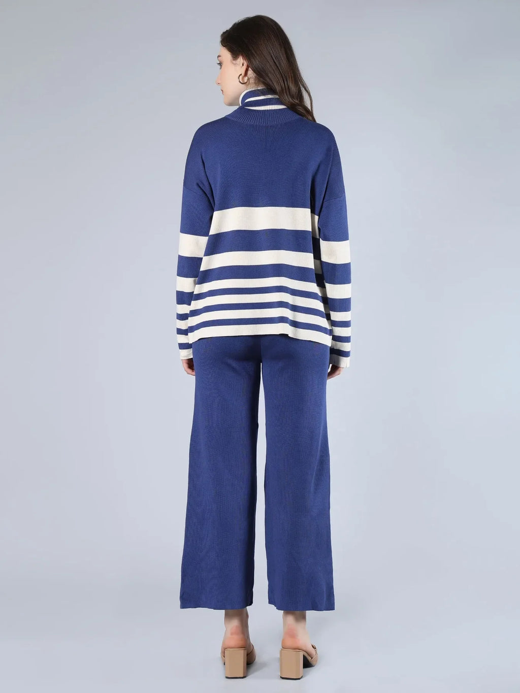 Striped Knitted Two Piece Set