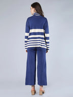 Striped Knitted Two Piece Set