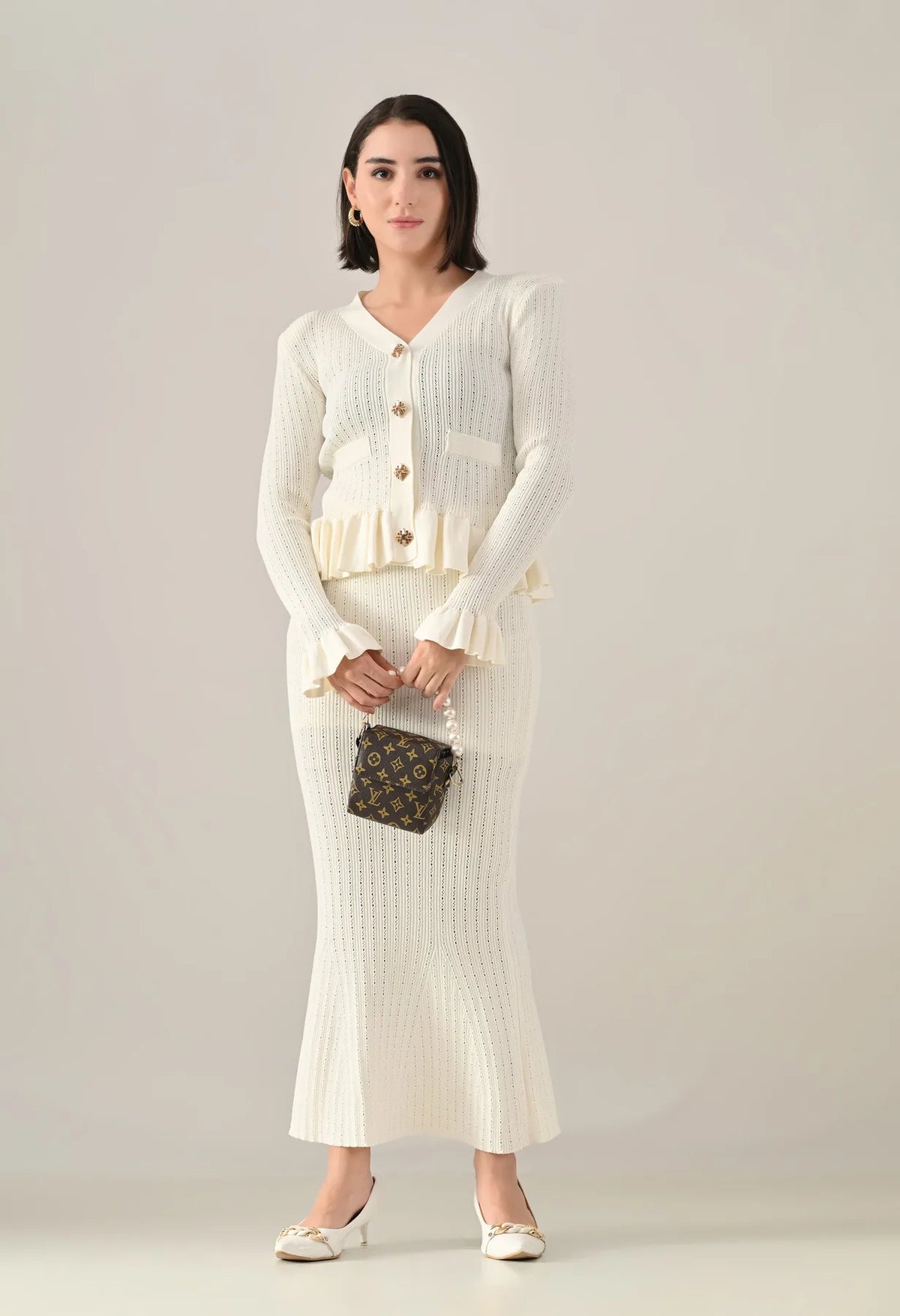 Ruffle Grace Knit Co-ord Set