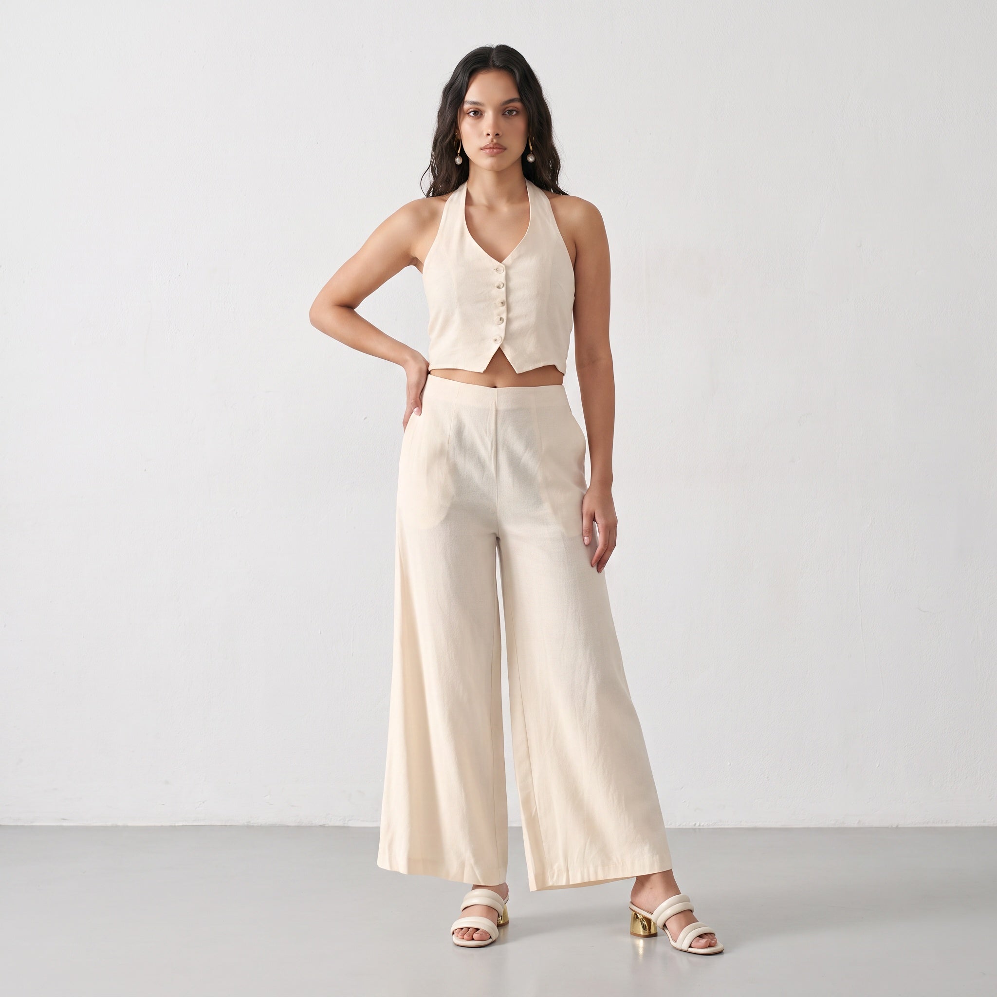 Backless Halter Jumpsuit