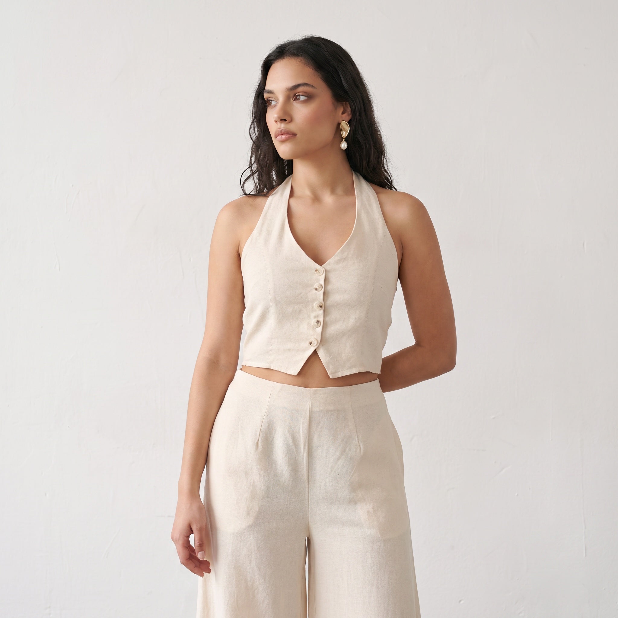 Backless Halter Jumpsuit