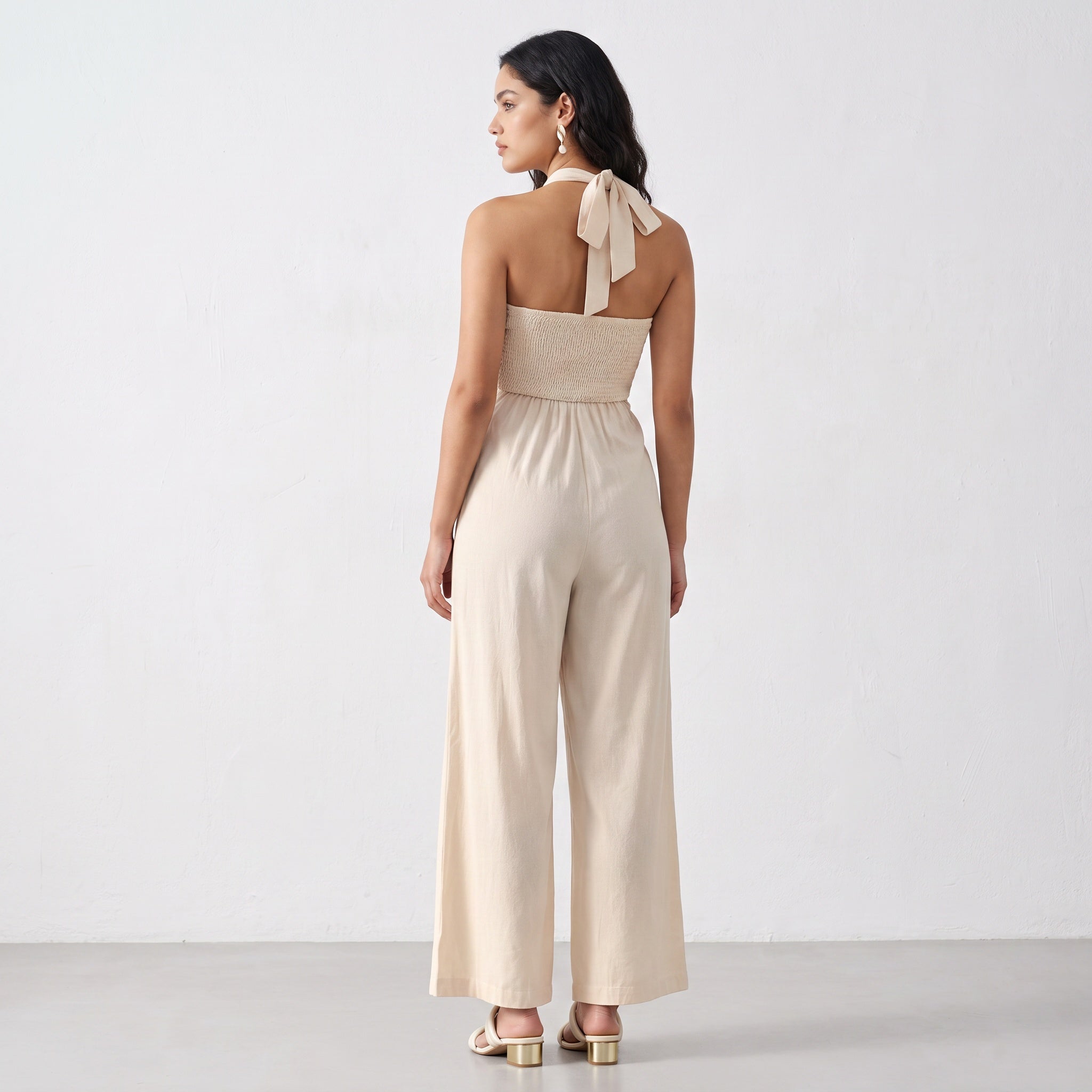 Backless Halter Jumpsuit