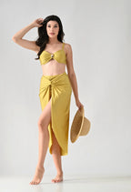 Twist Bikini Set With Coverup