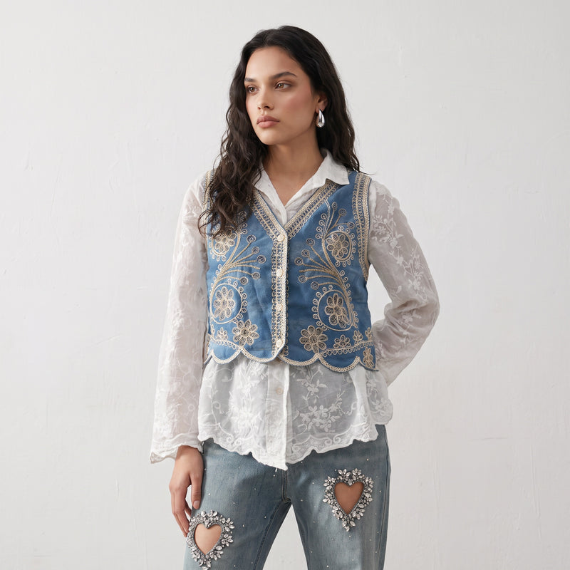Bluebell Shirt Vest Set
