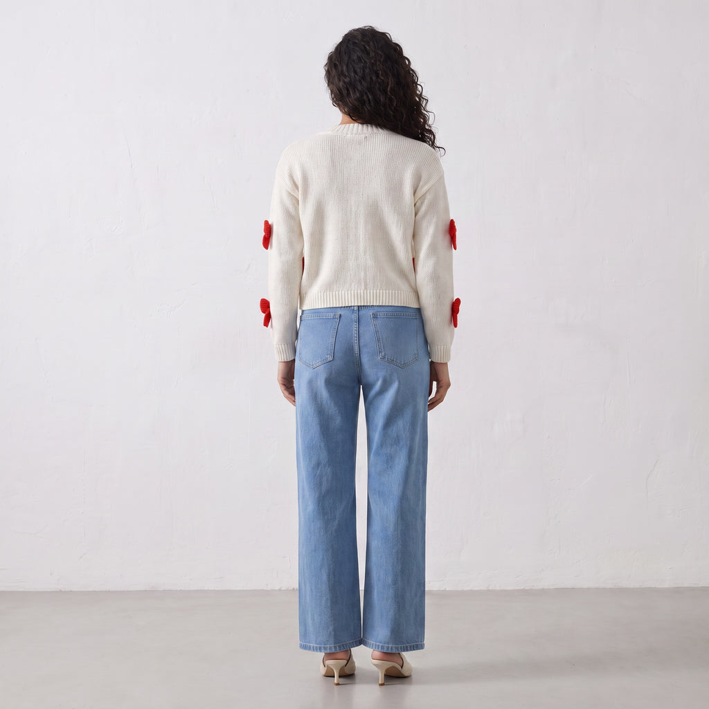 Bow Knit Cardigan