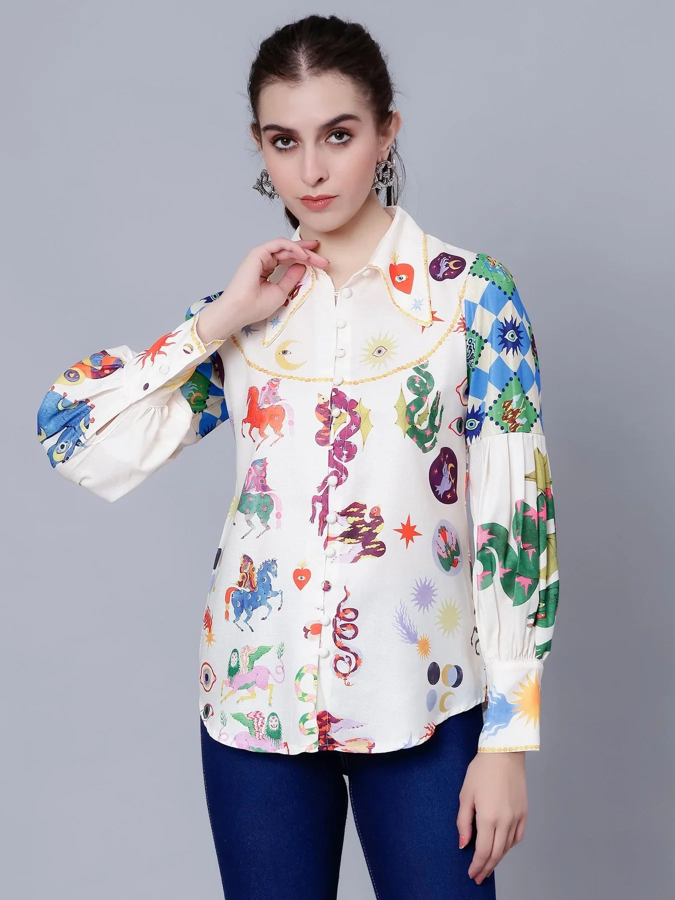 Mystic Animal Printed Shirt