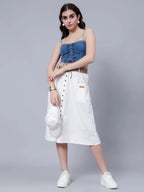Classic Cotton Midi Skirt
