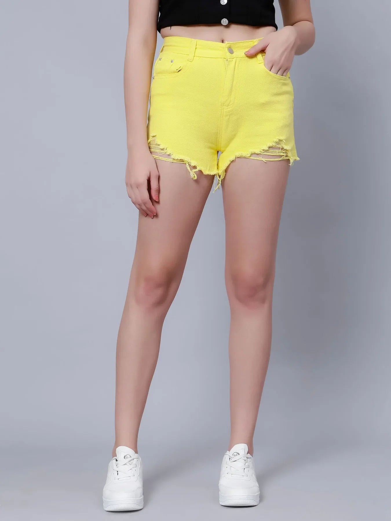 Hot Ripped Denim Shorts