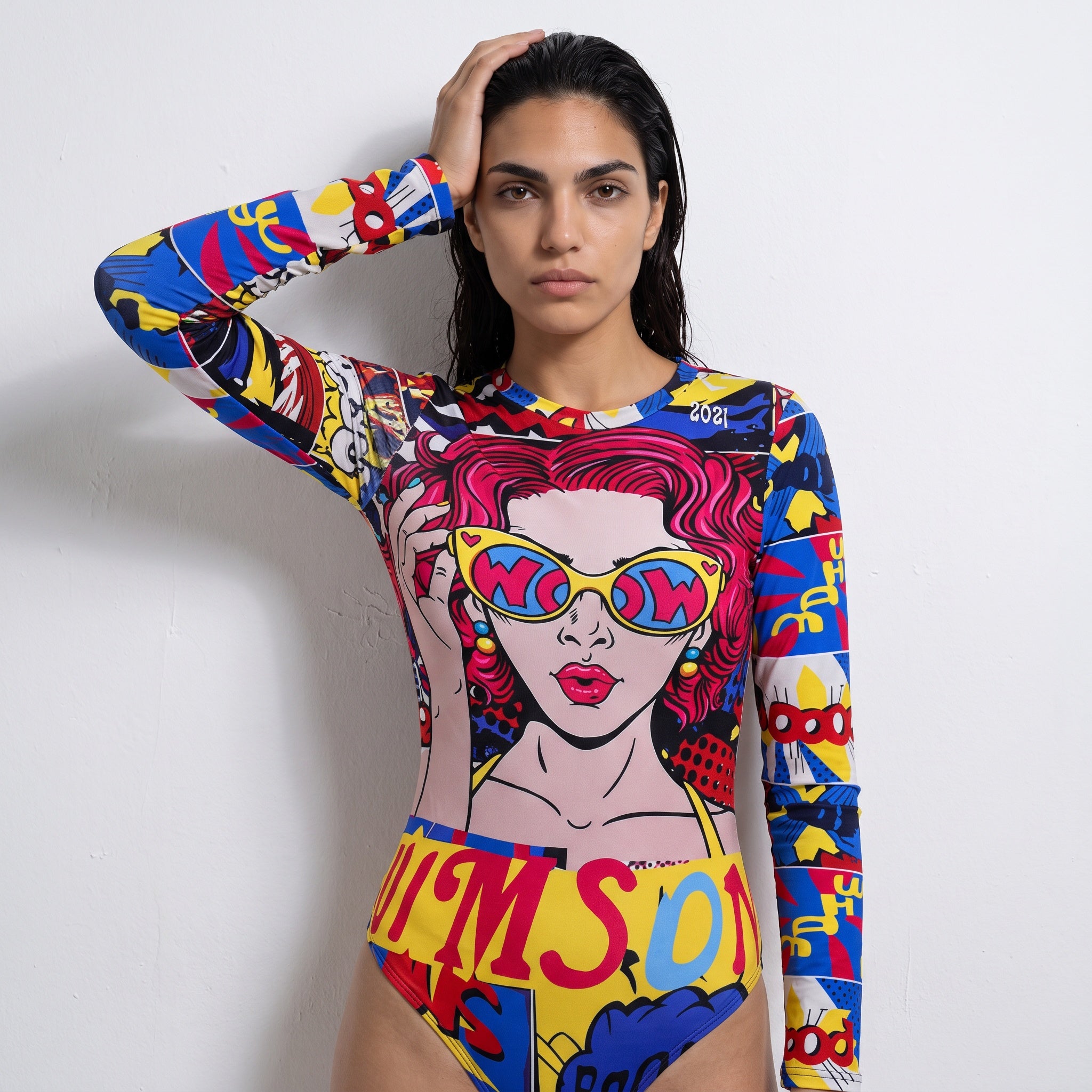 Cartoon Printed Swimsuit