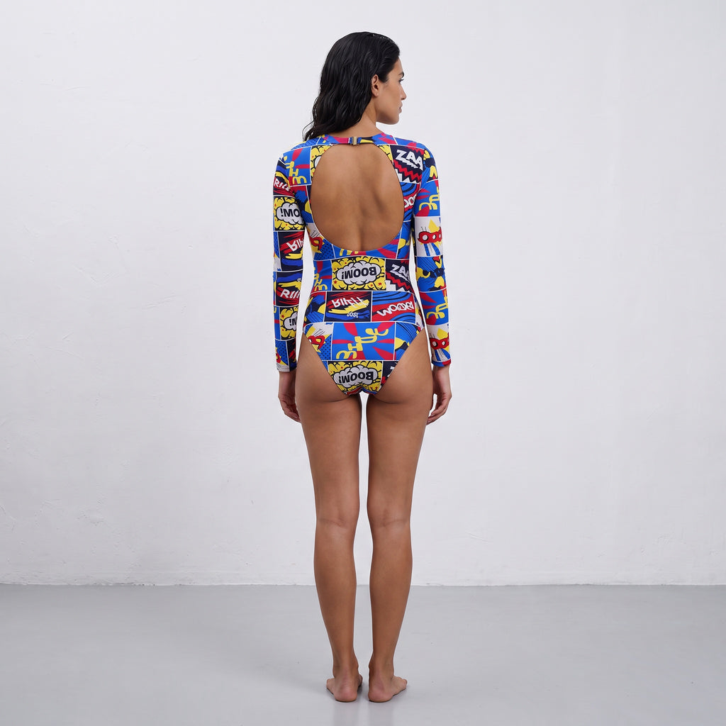 Cartoon Printed Swimsuit