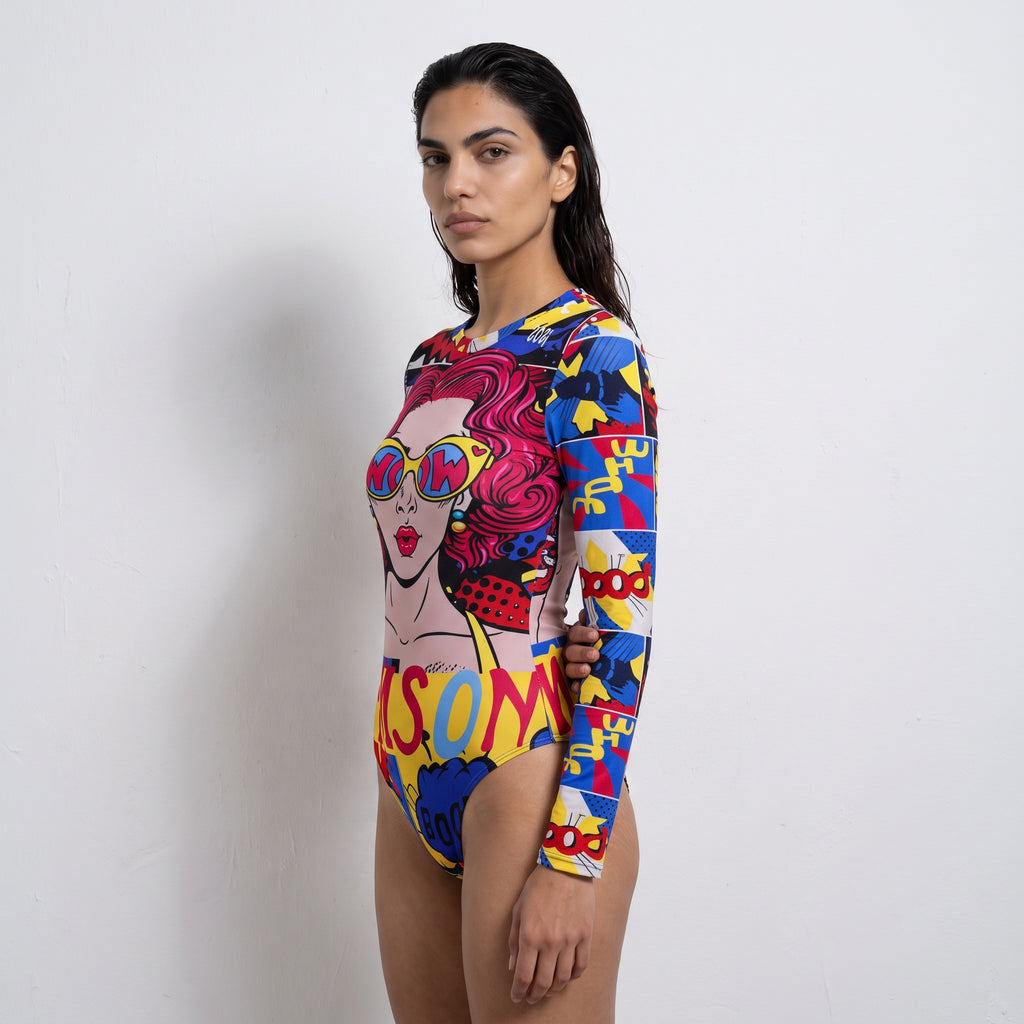 Cartoon Printed Swimsuit