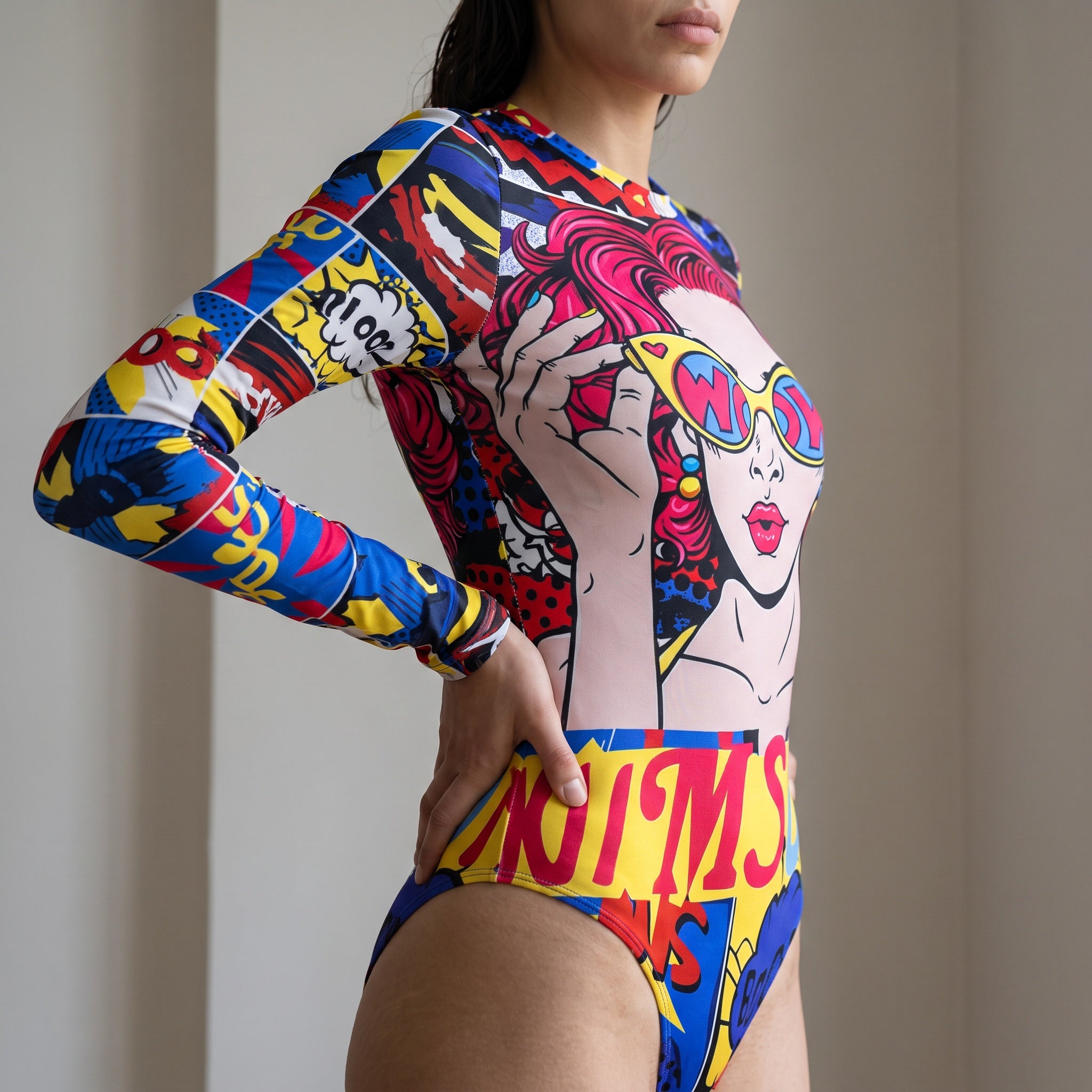 Cartoon Printed Swimsuit