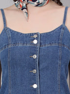 Buttoned Denim Dress