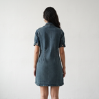 Contour Denim Button-Down Dress