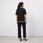 Contrast Knitted Two Piece Set