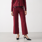 Contrast Piped Knit Co-ord Set