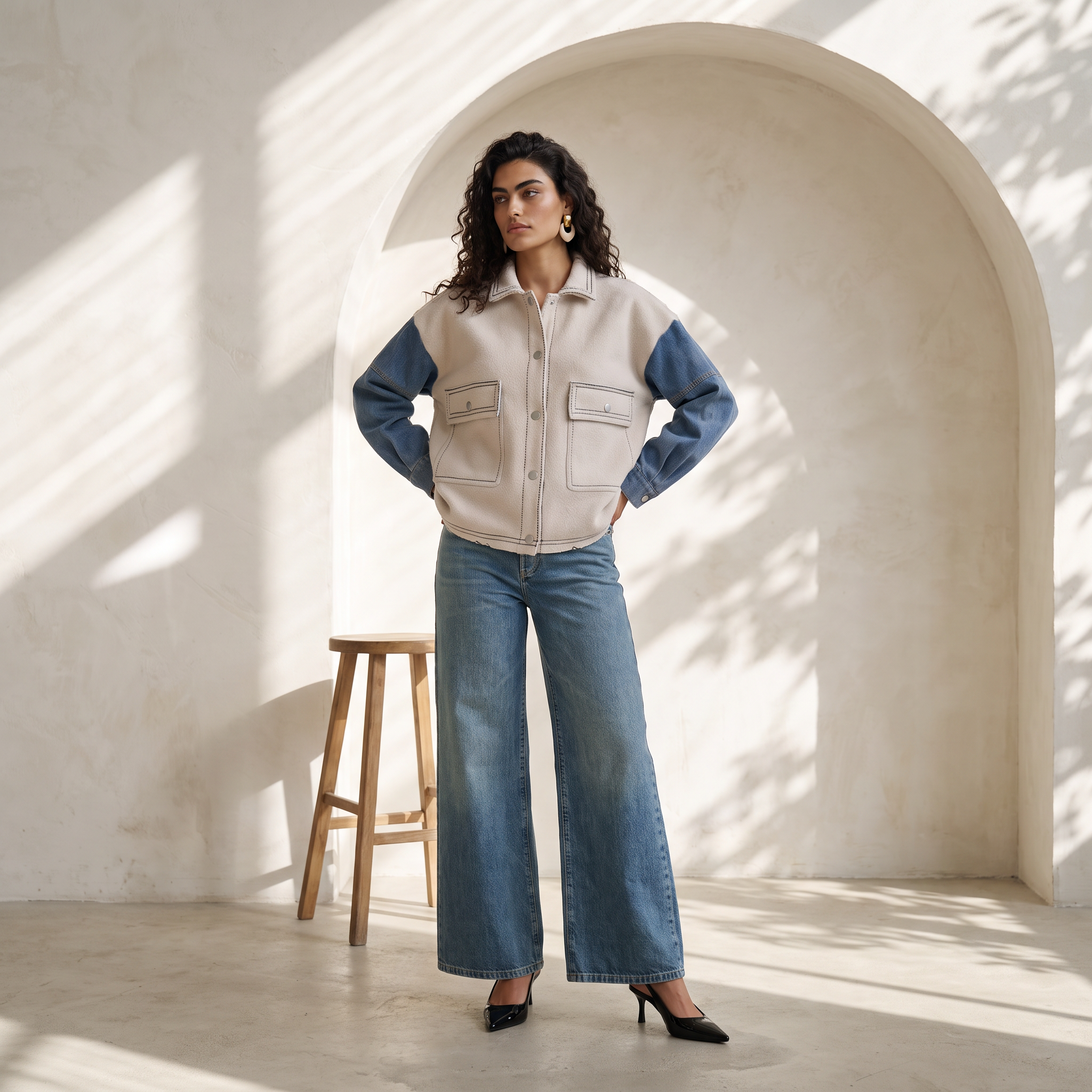 Contrast Stitch Jacket