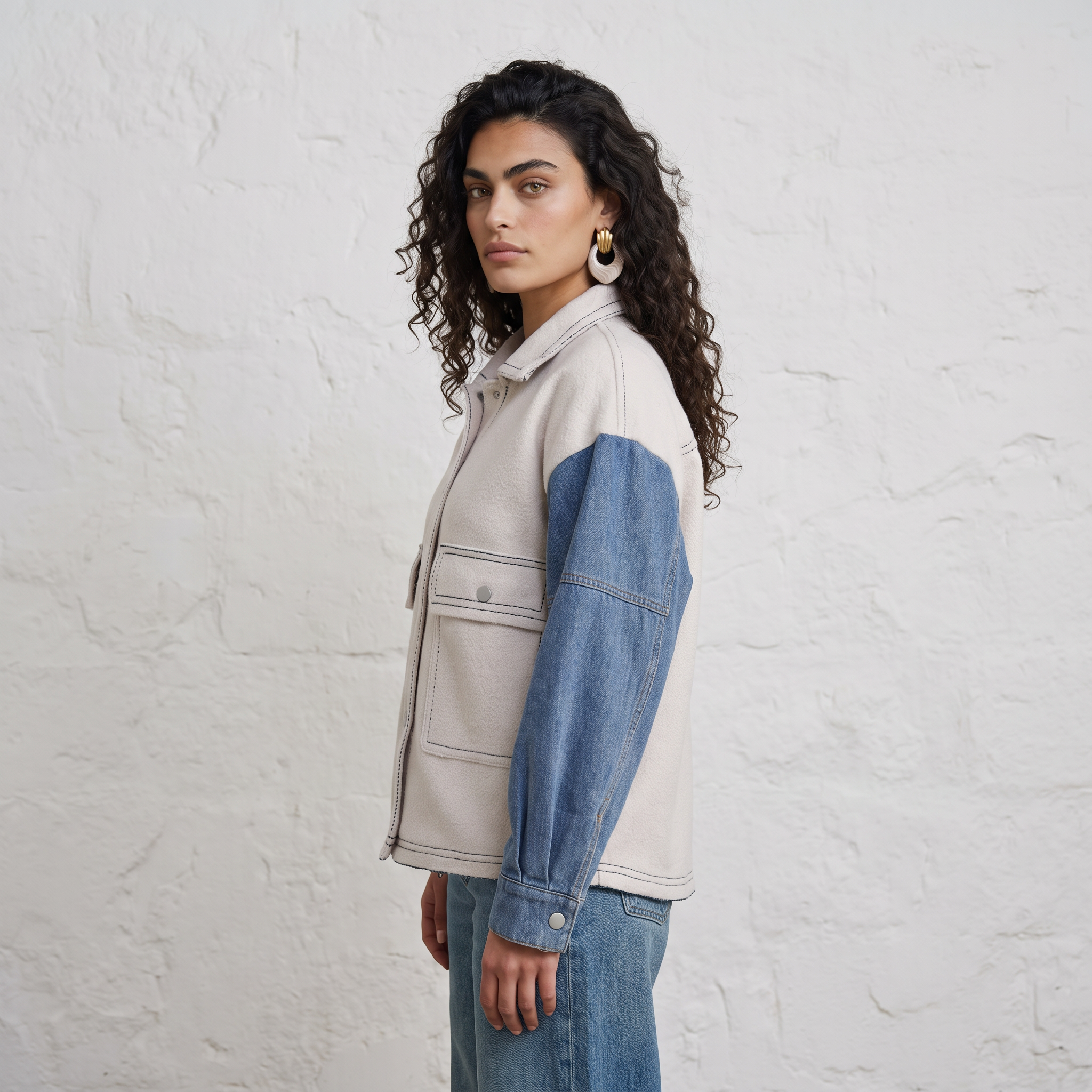 Contrast Stitch Jacket