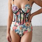 Corset-Style Monokini With Sarong