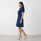 Crystal Denim Mini Dress