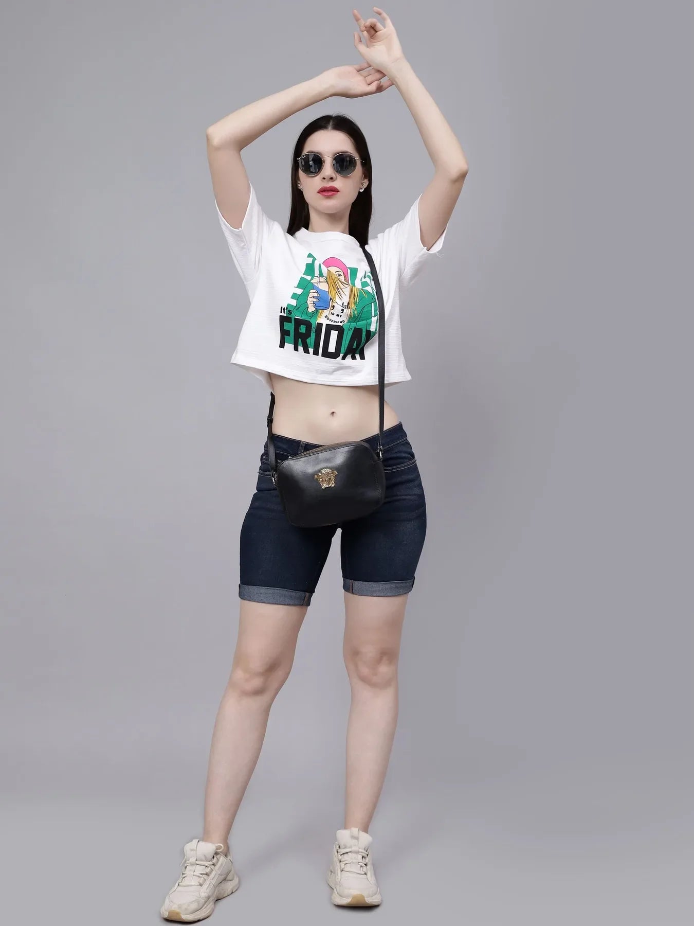 Friday Printed Crop T-Shirt