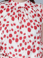 Band Neck Sleeveless Blouse