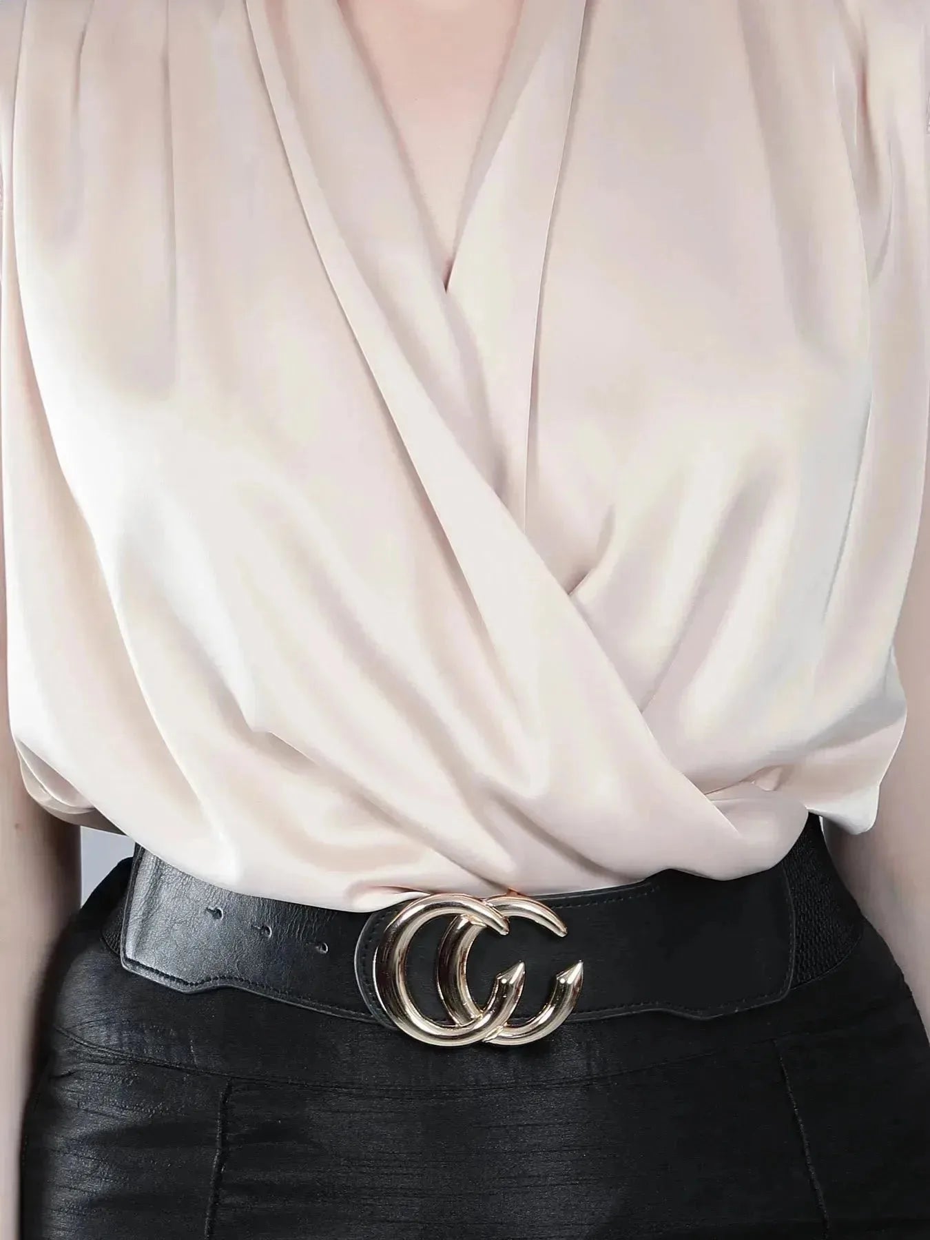 Wrap Front Sleeveless Blouse