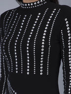 Metallic Studs Dress