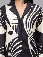 Abstract Printed Two-Piece Set