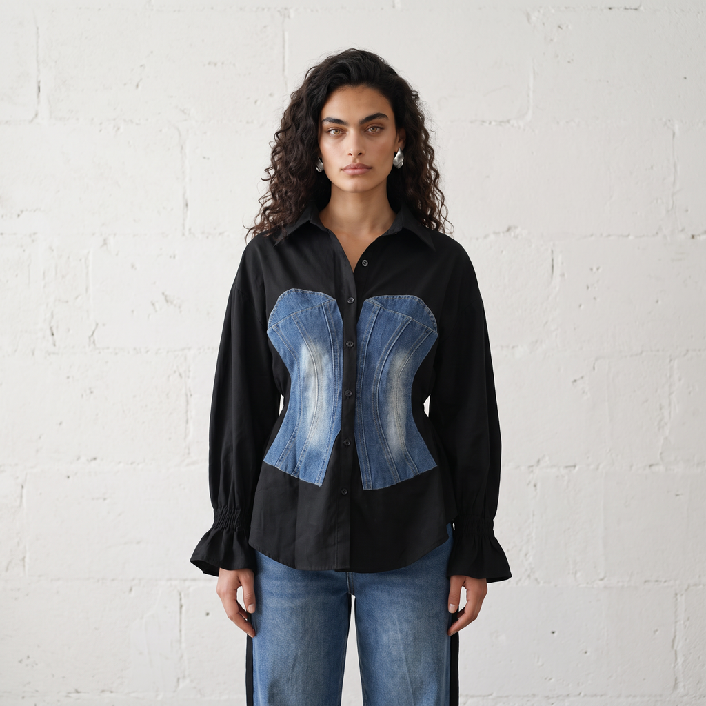 Denim & Drift Two-Piece Set