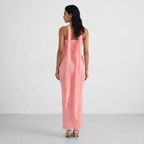 Draped Mesh Corset With Skirt Set
