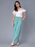 Pintuck Straight Pants