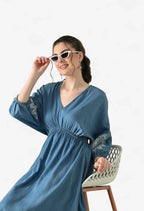 Blue Bloom Dress