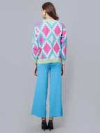 Knitted Cardigan Pant Two-Piece Set